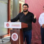 ENTREGA ALCALDE ISAAC MONTOYA REHABILITACIÓN DEL PUENTE PEATONAL QUE CONECTA MINAS COYOTE Y MINAS SAN MARTÍN