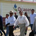 ALCALDESA ROSI WONG SUPERVISA TRABAJOS DE REHABILITACIÓN DE LA PLANTA DE TRATAMIENTO EN SANTA CRUZ LA CAPILLA