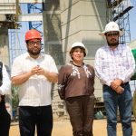 ACOMPAÑA ALCALDE ISAAC MONTOYA A LA GOBERNADORA DELFINA GÓMEZ A LA SUPERVISIÓN DE OBRA DE LA LÍNEA 3 DEL MEXICABLE NAUCALPAN