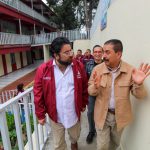 ENCABEZA ALCALDE ISAAC MONTOYA JUNTO CON EL SECRETARIO MIGUEL ÁNGEL HERNÁNDEZ ENTREGA DE OBRAS EN EL CONALEP 188