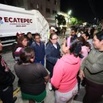 AZUCENA CISNEROS REFUERZA LA PREVENCIÓN DE INUNDACIONES EN ECATEPEC: RECOLECCIÓN NOCTURNA RETIRA MÁS DE 14 MIL TONELADAS DE BASURA