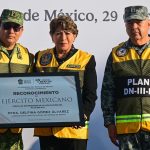 RECONOCE GOBERNADORA DELFINA GÓMEZ AL EJÉRCITO MEXICANO POR 60 AÑOS DE APLICACIÓN DEL PLAN DN-III-E EN AUXILIO A LA POBLACIÓN