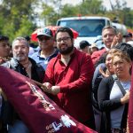 DA BANDERAZO ALCALDE ISAAC MONTOYA A NUEVO TREN DE PAVIMENTACIÓN MUNICIPAL EN INICIO DE RECONSTRUCCIÓN INTEGRAL DE LA CALZADA LOS ARCOS